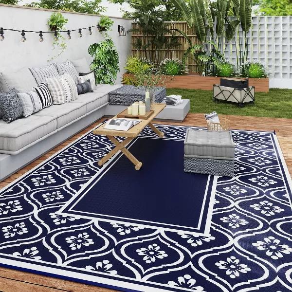 Outdoor Terrace Carpet Living Room Bedroom Kitchen Corridor Carpet Camping Carpet Home Decoration Geometric Modern Simplicity