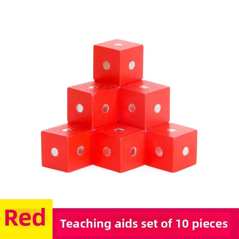 

Магнитные гексаэдральные строительные блоки Математический объем Демонстрационный инструмент Учить Red