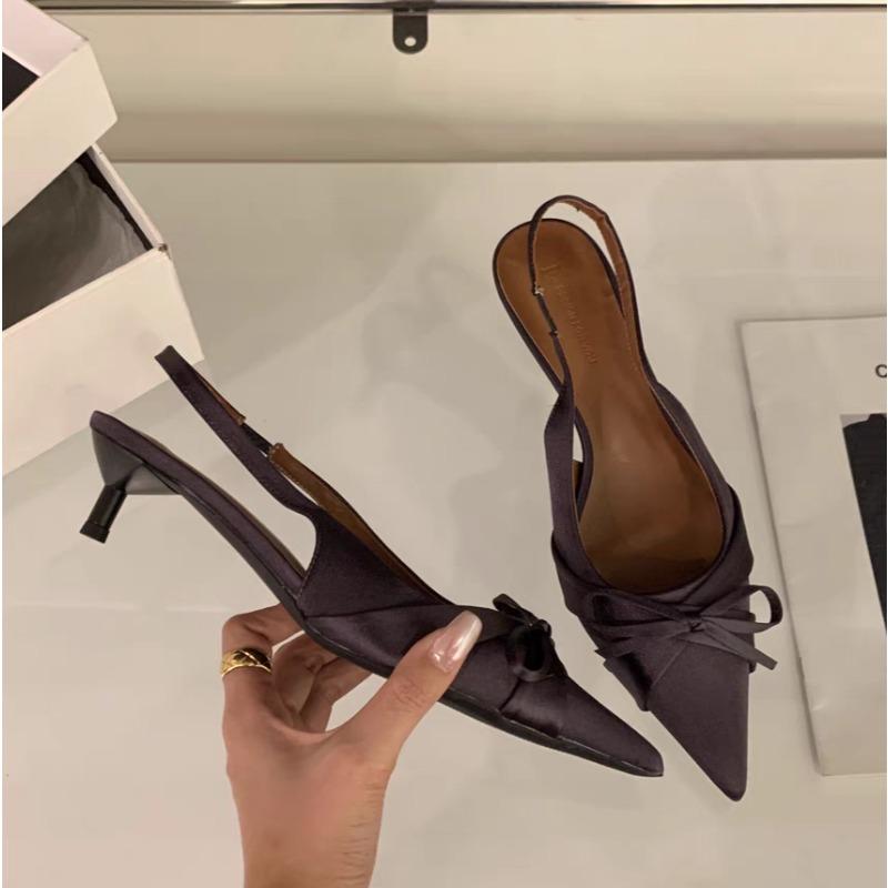 New French Open Toe Women's Stiletto Sandals Summer Breathable Comfortable Sandals Woman Buckle Footwear Woman Shoes