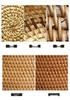 Nordische Handgefertigte Rattan Gewebte Florale Print Runde Griff Frühstückstablett