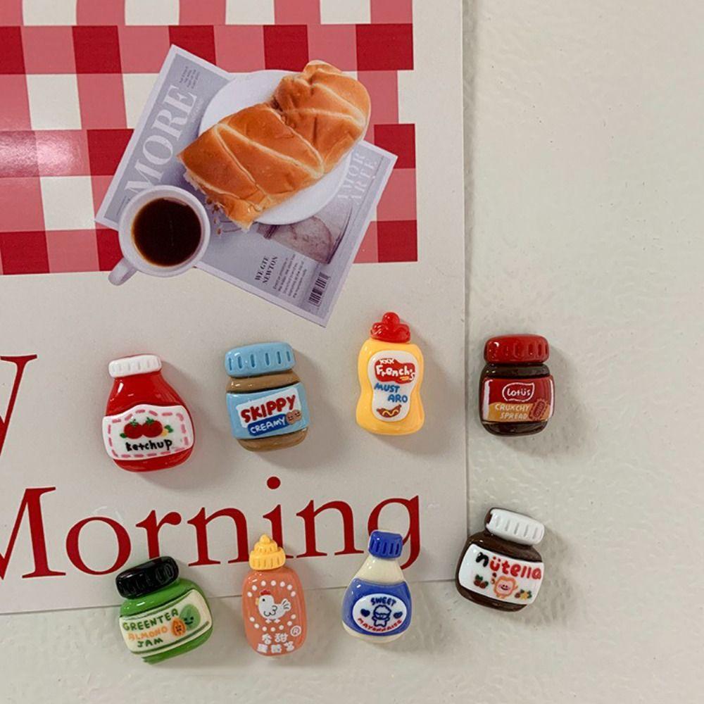 9Pcs/set Mini Seasoning Bottle Miniatures Cute DIY Food Toy  Hairpin Jewelry