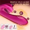 Dildo Vibrator Adults Sex Toy for G spot Clitoral Stimulator Waterproof Vibration 10 Flapping Vibrating Female Sex Toy for Women
