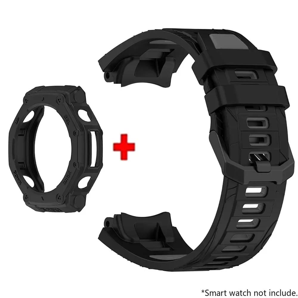 Silikonový řemínek a pouzdro pro chytré hodinky Huami Amazfit T-REX 3 Řemínek Náramek T-Rex3 Sportovní náramek Náramek na zápěstí S nástrojem