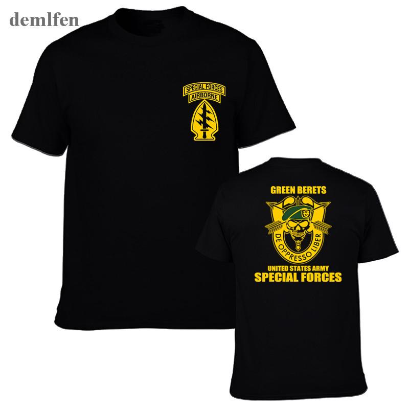 New Special Forces Group Airborne Military Tshirt Unisexs Cotton T Shirt Short Sleeve Novelty Funny Tops Tees