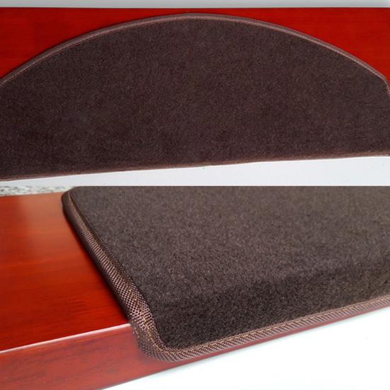 Treppenteppich Halbkreisförmige Treppenmatte Rutschfeste Unterseite Treppenschutz Dick Saugfähig Treppenstufenmatte Schützt Treppen für Zuhause Kindersicherheit