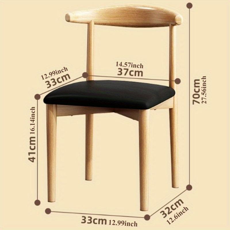 Nordic Simple Leisure Chair Metal Frame Heavy Duty Chair with Comfortable Linen Cushion Internet Celebrity Horn Chair