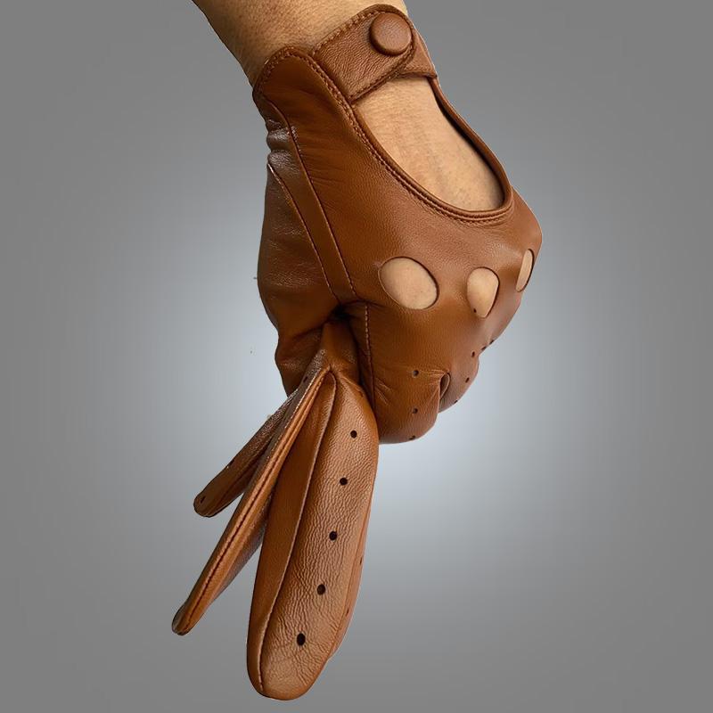 

роскошные итальянские перчатки для вождения из кожи ягненка без подкладки M