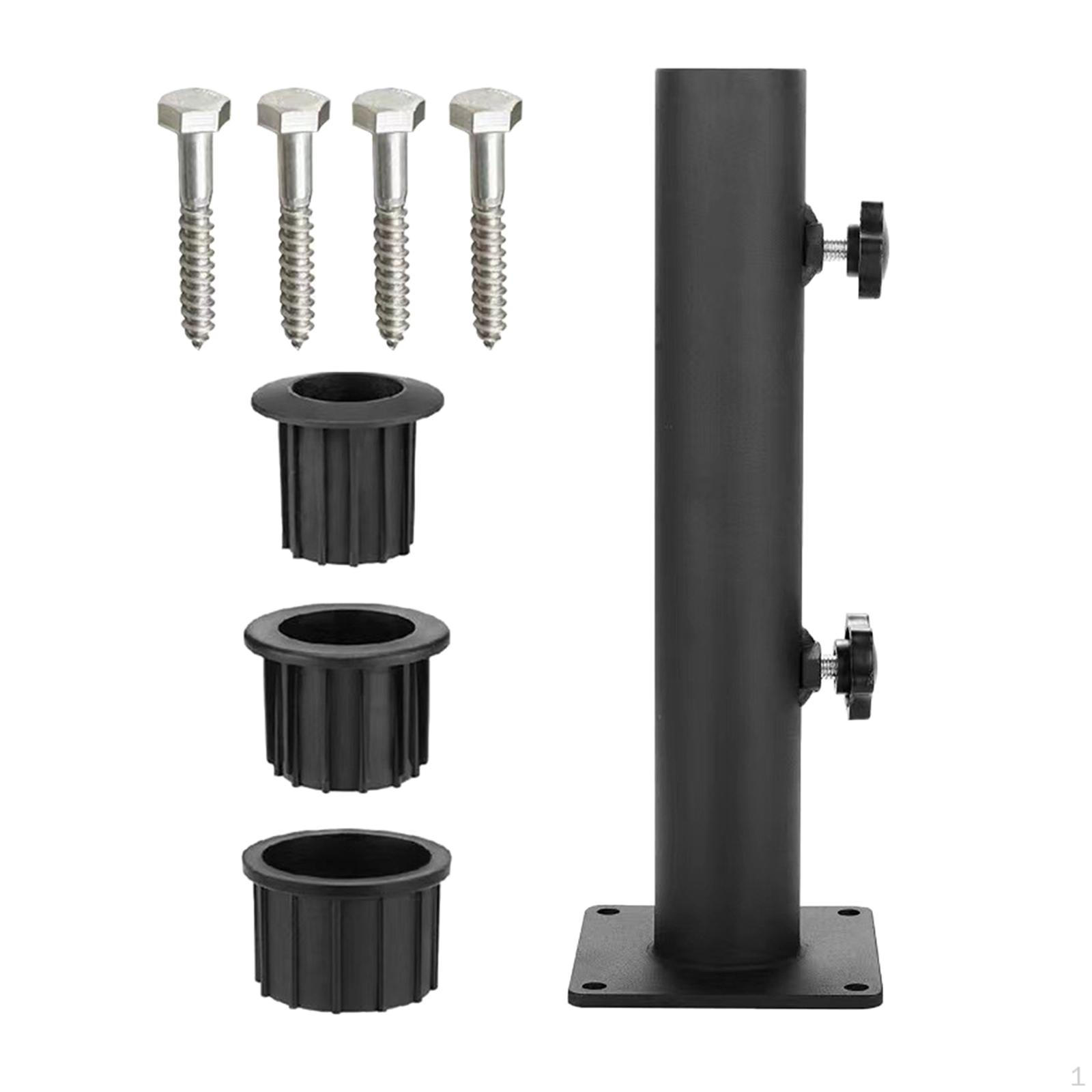 Deck Umbrella Stand Parasol Mount Parts Easy to Install Table Base Sun Shelter