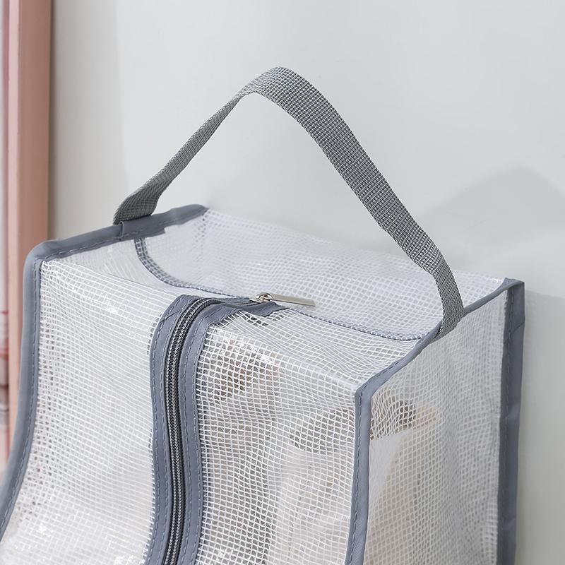 Boot Storage Bag Waterproof Dustproof Transparent Shoes Protection Bag Zippered Portable Boots Pocket Household Travel Storage