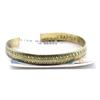Brass Bracelet, Tibetan Tribal Leaf Slim