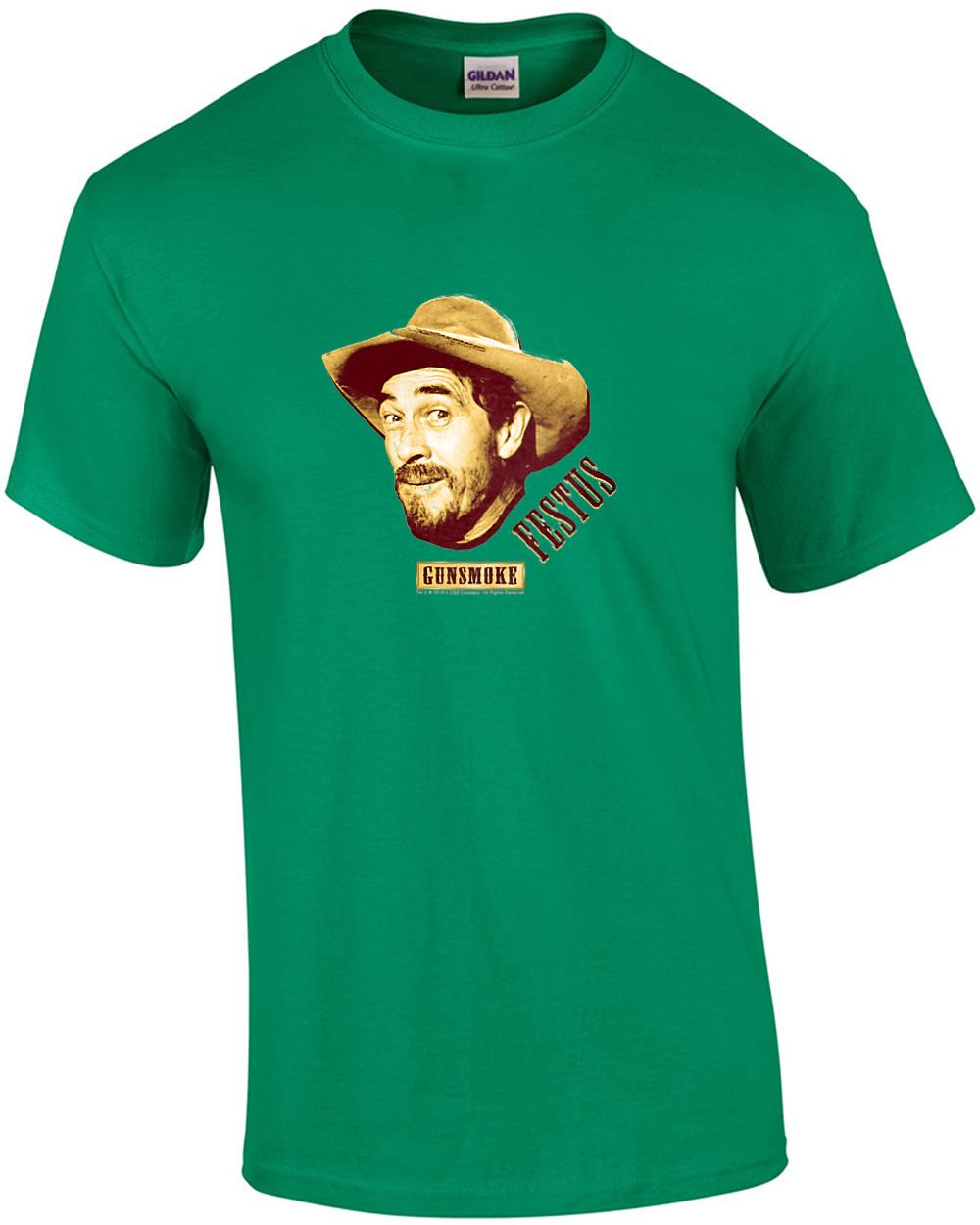 Gunsmoke Festus Gunsmoke T Shirt green 2XL