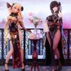 25CM Anime Game Azur Lane Chen Hai Figure Cheongsam Black Silk Dress Up Standing Model Toy Gift Collection Action Figure PVC