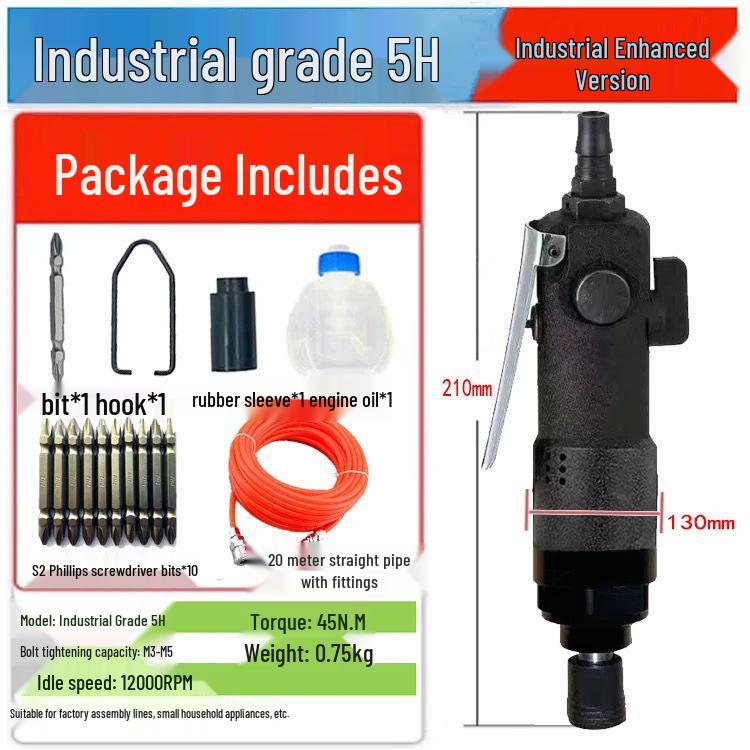 High-Power Industrial Grade Pneumatic Air Screwdriver for Woodworking