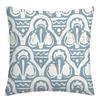 Federa cuscino geometrica lino blu lago bianco fodera cuscino divano decorazione casa può essere personalizzata per te 40x40 45x45 50x50 60x60
