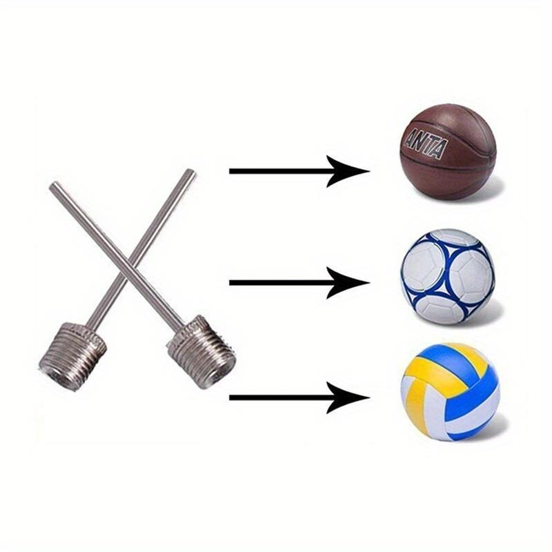 50-100PCS Sports Ball Inflating Pump Needle for Football Basketball Soccer Inflatable Air Valve Adaptor Stainless Steel Pump Pin