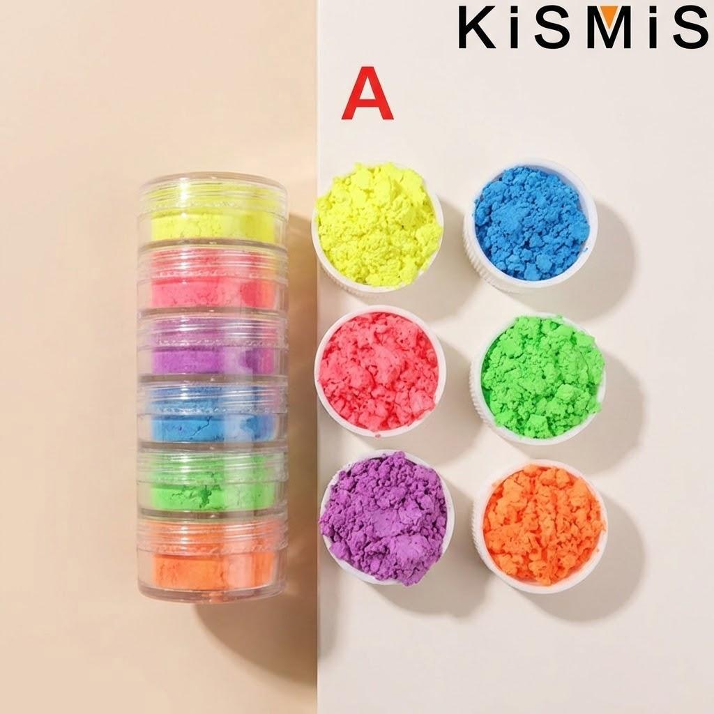 Natural Mineral Pigment Pearlescent Mica Powder Set 6Pcs for Epoxy Resin Dye Craft Projects