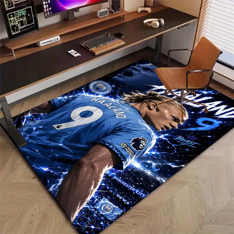 1pc Haaland8 Design Printed Area Rug Carpet for Bedroom Living Room Home Decor Rugs Mat Non Slip Mat Rug for Bedside