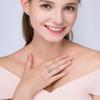 Women's Beating Heart Crown Silver Necklace – Luxury Pendant with Clavicle Chain