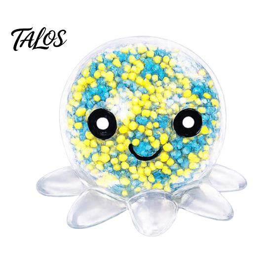 Talos Octopus Stress Relief Toy, Soft Elastic Fidget Ball, Portable Pocket-sized for Adults And Kids