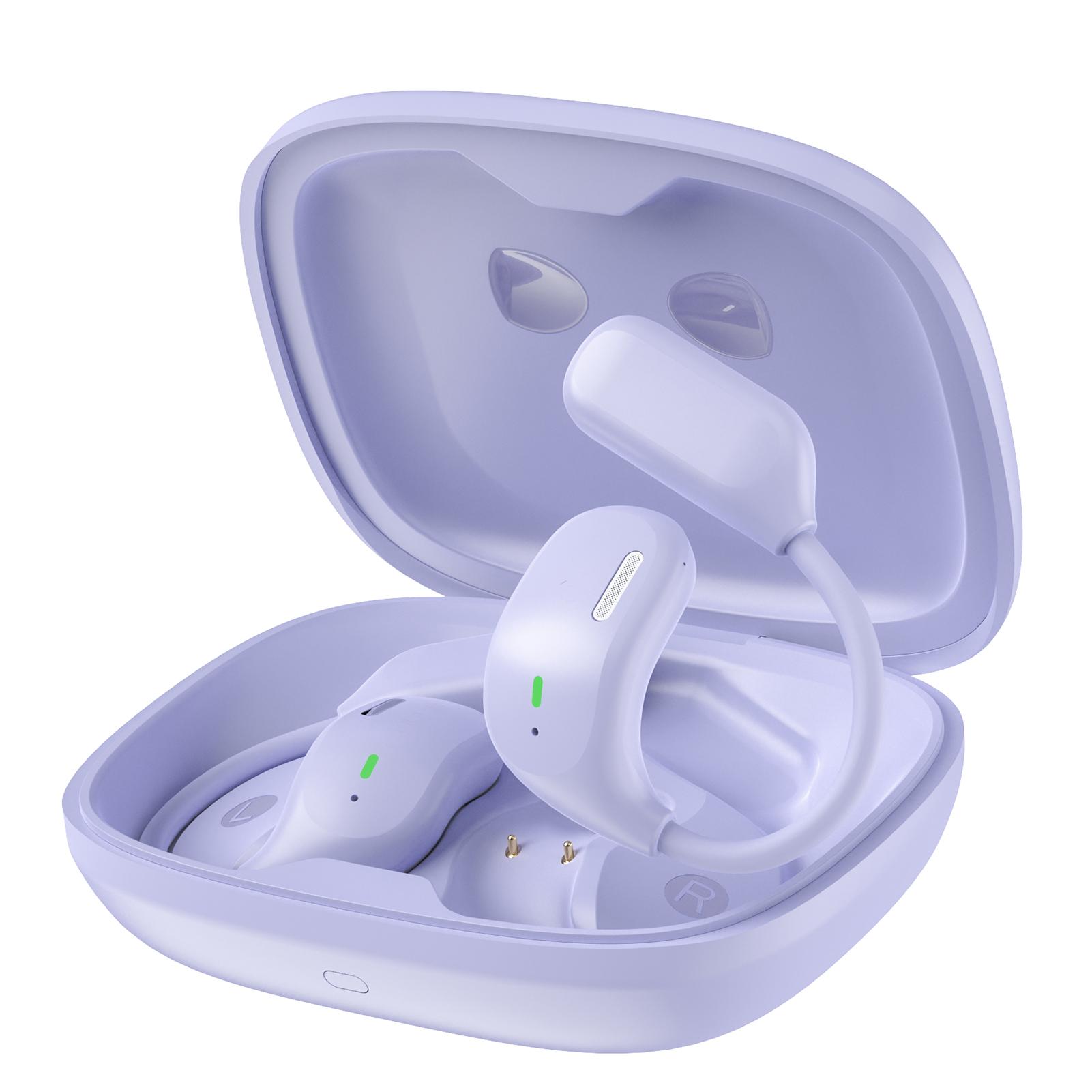 

Painless Ear-Hook Earbuds, AI Translation Earphones with 130+ Languages Real-Time Translation, 5.4 Wireless Headphones with Touchscreen Charging Cas