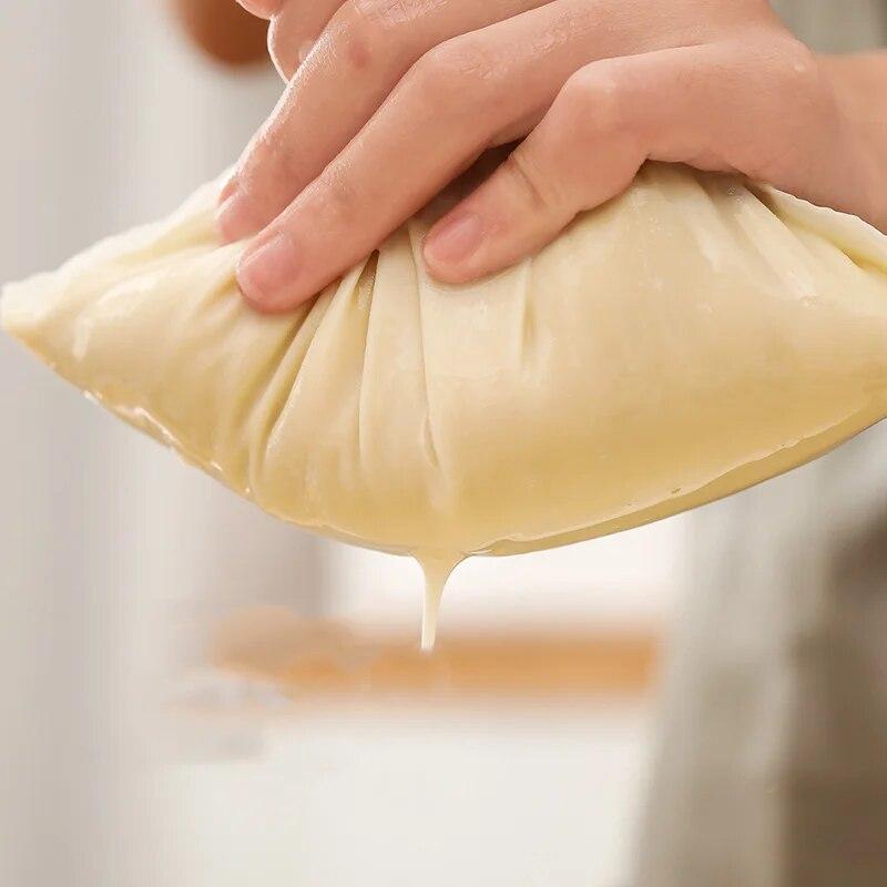 1ks 100/200 mesh nylonový filtrační sáček na mléko, potravinářské filtrační sítka, síťované kuchyňské sítka, sáčky na jogurt, čaj, pivo, kávu, olej