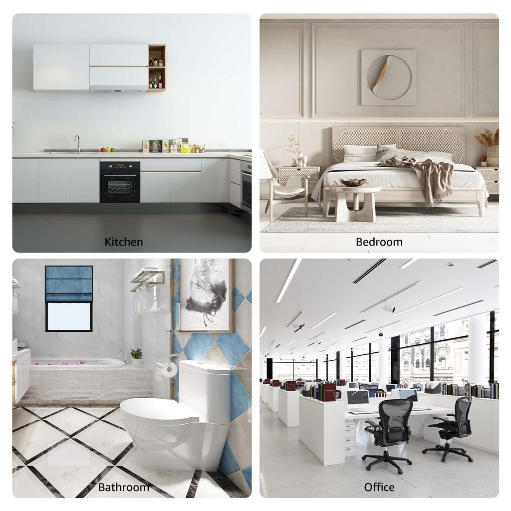 AmazonBasics Door Stop Cushion Bumper Pack of x x cm Pads, Rubber, Adhesive, Clear, 300, 17.5 11.4 1.52