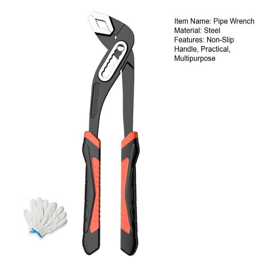 Multifunctional Pipe Wrench with Non-Slip Handle High Hardness Adjustable Design Widely Used Water Pump
