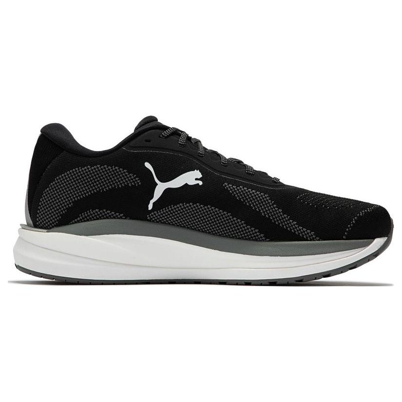 Puma Magnify Nitro Knit Black Castlerock Men Sneakers White 376907-01