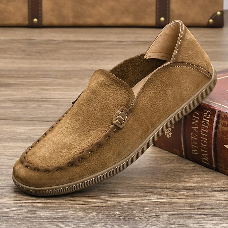 Genuine Leather Men Shoes Casual Italian Mens Loafers Moccasins Luxury Brand Formal Slip on Male Boat Shoes Zapatos De Hombre