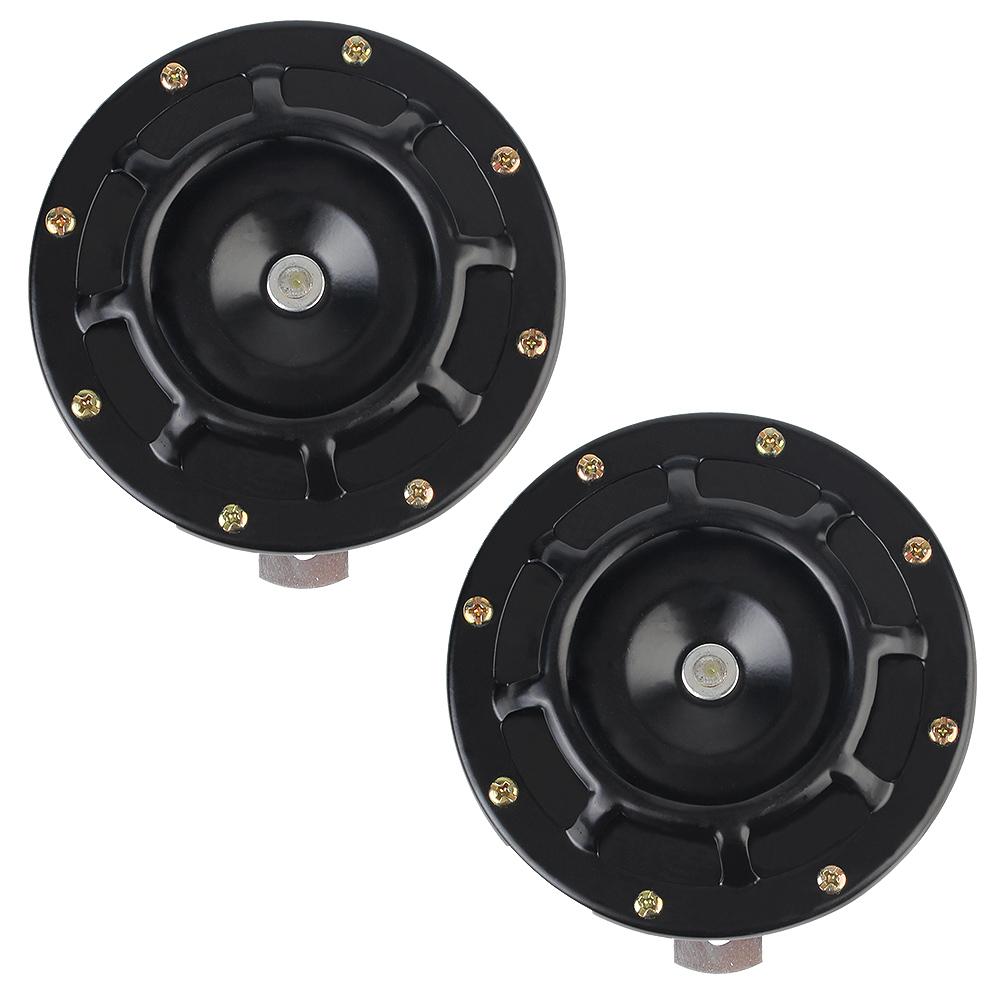 

Автомобильный звуковой сигнал, электрический звуковой сигнал, универсальный звуковой сигнал для решетки, новая крутая цветовая гамма, 1 пара, 12 В, 115 дБ