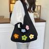 Woven One-shoulder Underarm Bag Crochet Bag Girls Shopper Bags Handbag For Students And Office Workers Comfortable Wide Strap