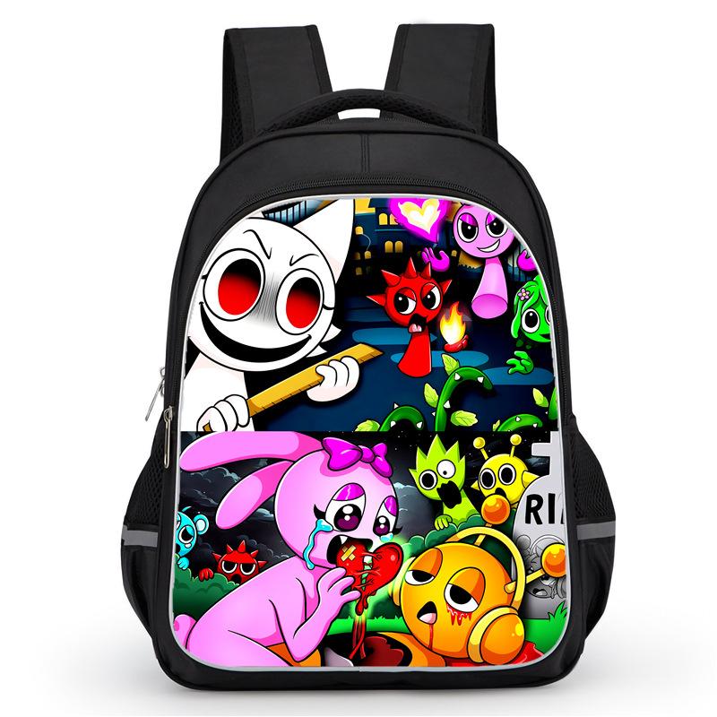 Rhythm Box Sprunki Hra Anime Batoh Studentský Školní Taška Počítačová Taška
