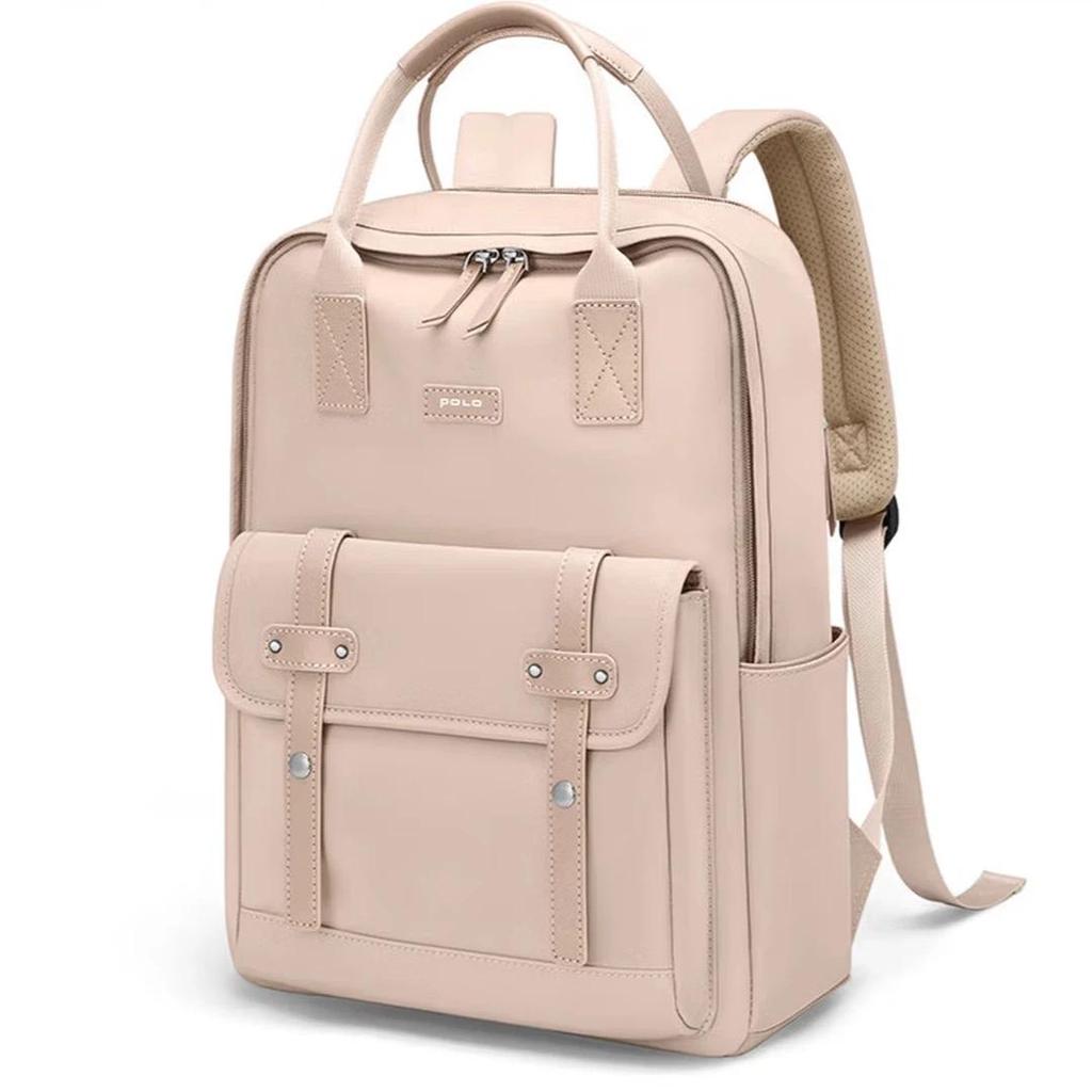 POLO Backpack for Women, Laptop Bag with Large Capacity, College Student Bookbag, 14/15.6-Inch Notebook