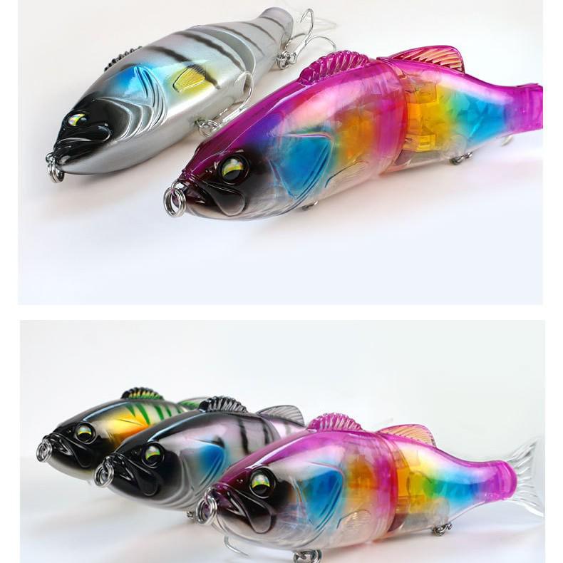 Multi-section European Lake Fishing Lures - Large Hard Bait Accessories for Boat and Sea Fishing