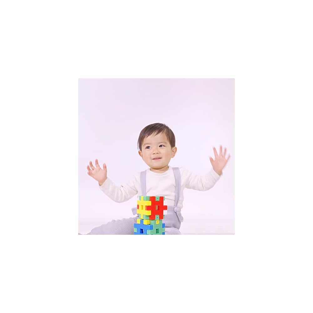 Gakken New Block Starter Set 54 Pieces 15 Types for Ages 1.5 and Up Building Blocks