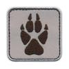 Patchion Footprint of Wolf - Paw of Wolf - Iron-on / Heat Seal Backing - Embroidered Patch/Badge/Emblem