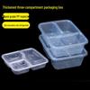 Disposable 3-Compartment Takeout Lunch Box