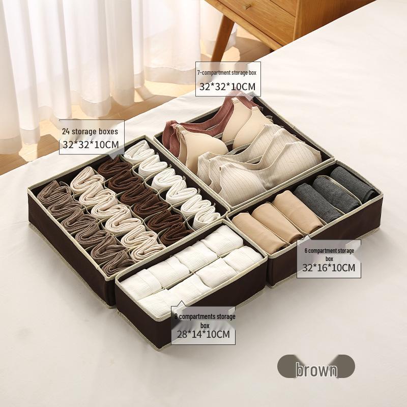 Foldable Non-woven Fabric Underwear Drawer Organizer 