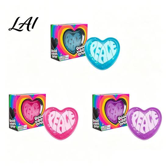 Tactile Sensory Toy Love Heart Squeeze Anxiety Relieving Shape Slow Rebound Stress Ball Fidget Concentration Aid Relaxation Decompression Hand