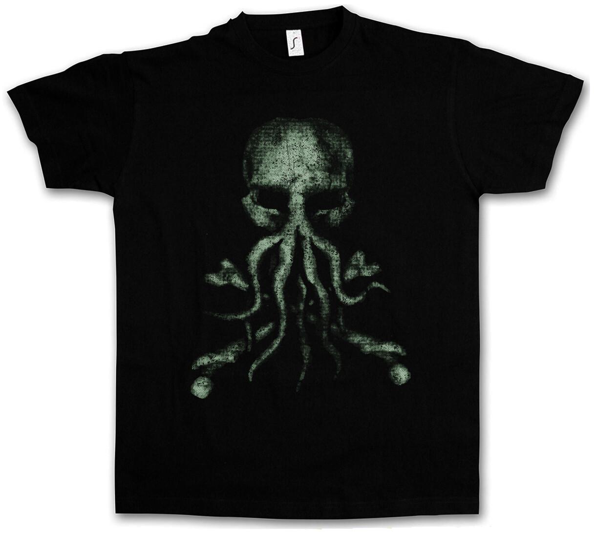 CTHULHU BONES T-SHIRT Wars Horror Arkham H.P. Miskatonic Dunwich- XXL