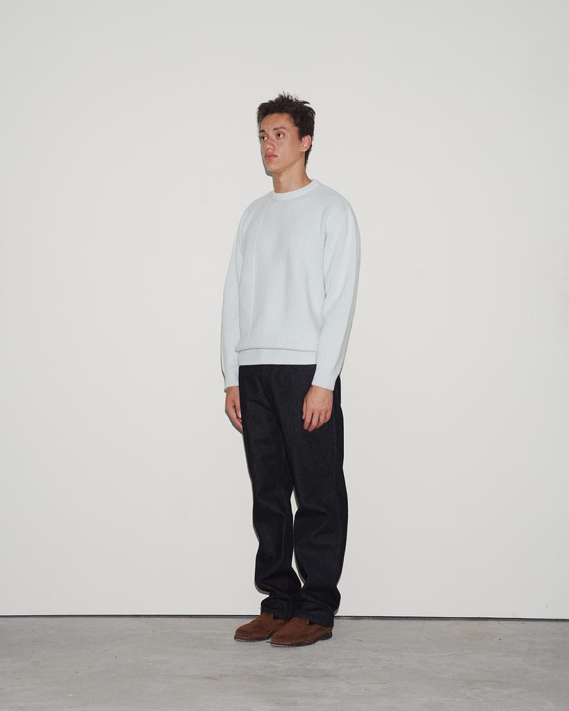 WORTHWHILE MOVEMENT Rhombus Crewneck Sweater (Mint)