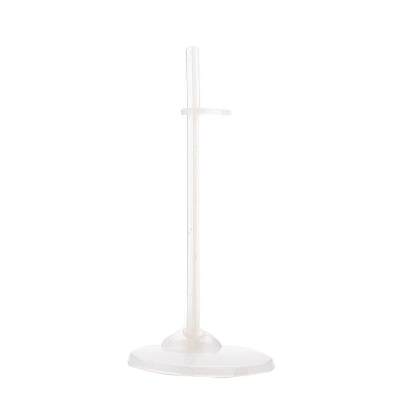 21.5cm 1/6 Dolls Stand Display Holder For Plastic Transparent Pink Hangers Stand Doll Dress Clothes Accessories 2 Colors One Size