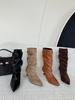 Autumn and winter new medium tube short boots