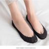 4 Pairs Womens Ice Silk No Show Socks Non-Slip Invisible Shallow Mouth Boat Socks Ultra Thin Summer Low Cut Socks