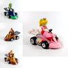 Super Mario Action Figures Collection Princess Peach Pull Back Toy With Fine Craftsmanship
