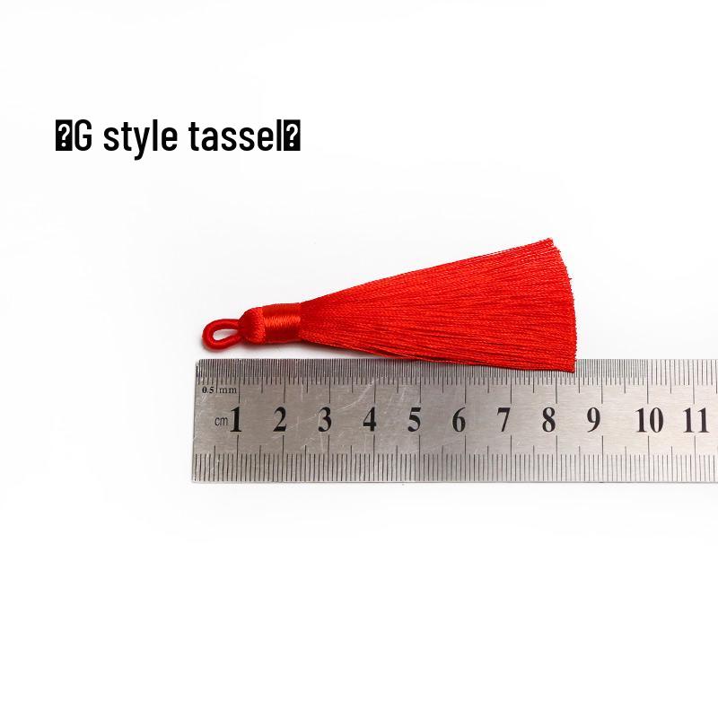 Small Chinese Knot Pendant DIY Tassel - Festive Red 6/8 Plate Hanging Ornament