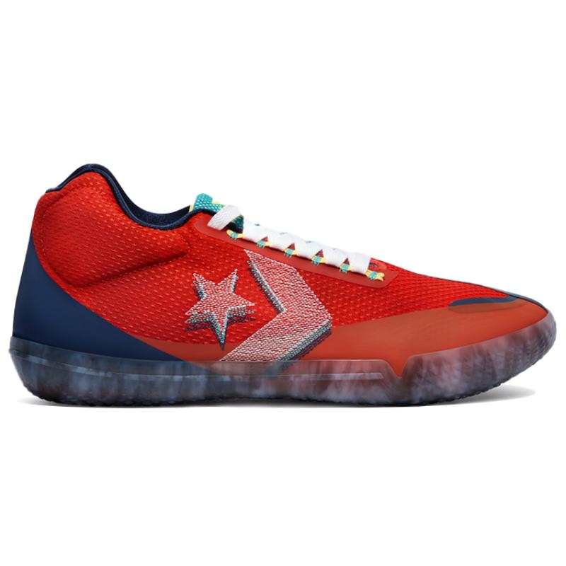 Converse All Star BB Evo Chuck Taylor  Low-top Performance Basketball Shoes Unisex Red and Gray