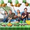 265PCS Football Party Supplies with Balloons Tablecloth, Football Paper Plates and Napkins Decorations for 24 Guests, Disposable Dinner Dessert