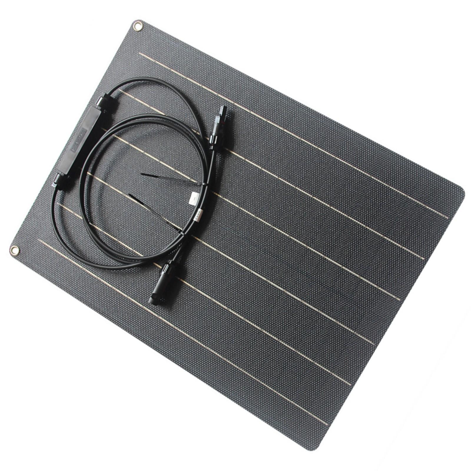 High Efficiency 30W ETFE Solar Charger Outdoor Waterproof Super Lightweight for Outdoor 12V Battery Charging 1