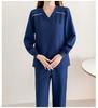 Fleece-Lined Stretch Scrub Suit: Long Sleeve, Quick-Drying for Men & Women, Ideal for Medical Staff In Autumn/Winter.
